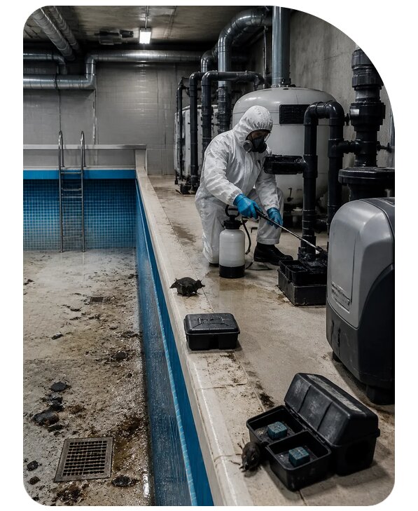 Дератизация бассейна в Кирове по цене от 5181 р. | Сенат-Кри